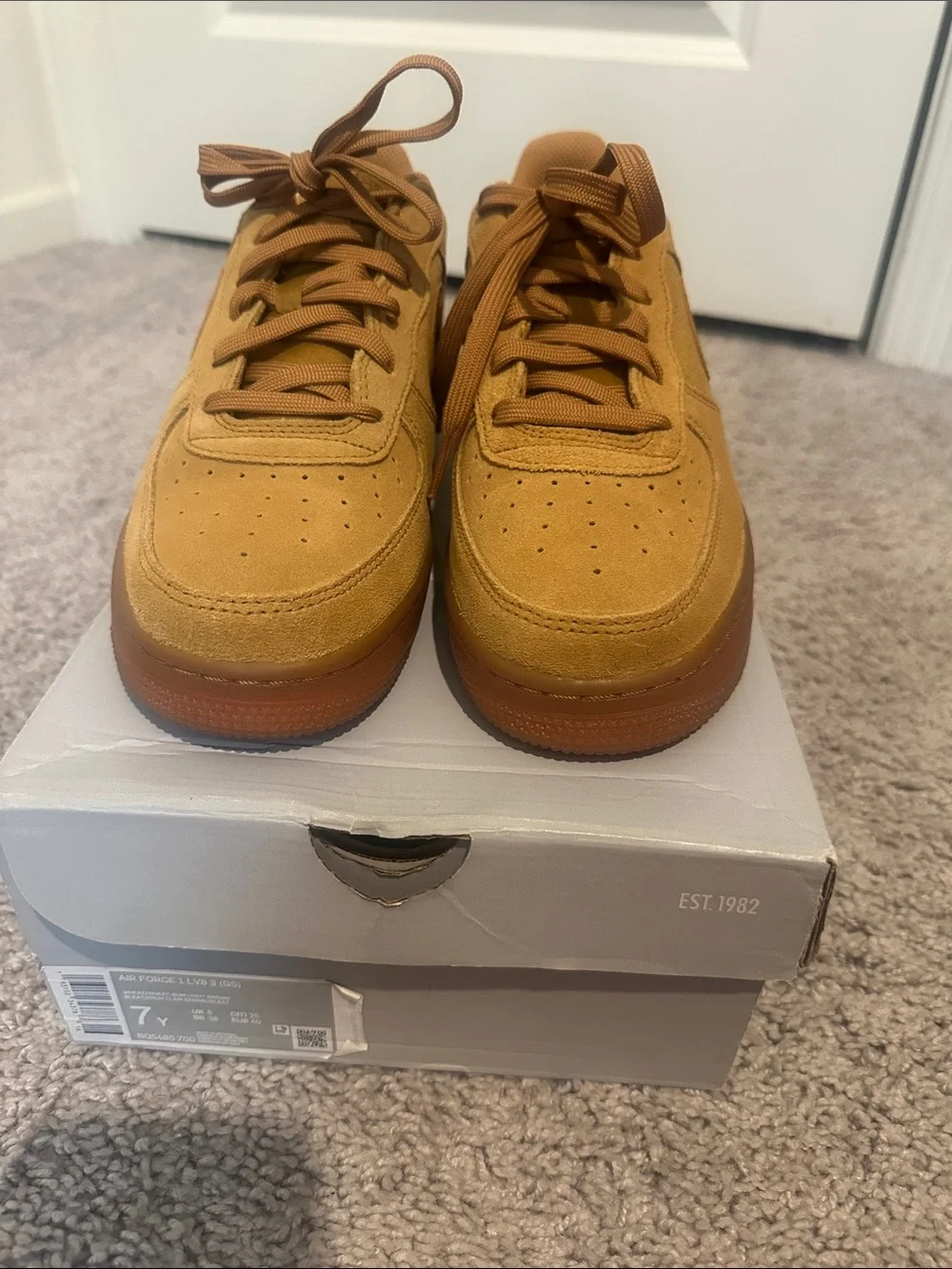 Wheat Air Force 1 Low with Gum Bottom